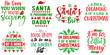 © David - Merry Christmas and Happy New Year Phrase Bundle Christmas Vector Illustration for Gift Card, Sticker, Flyer