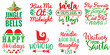 © David - Merry Christmas Hand Lettering Bundle Christmas Vector Illustration for Holiday Cards, Advertising, T-Shirt Design