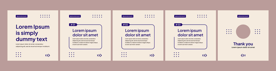 editable carousel template for social media posts