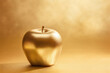© Maizal - Gold apple in close up and detailed with golden background