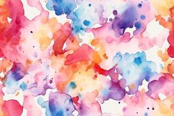 Poster - Seamless Abstract Watercolor Paint Texture. Ai generative