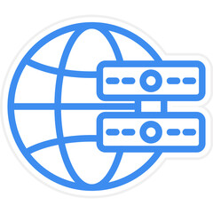 Poster - Vector Design Online Server Icon Style