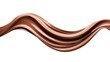 © Thilini - Dark chocolate melting flow twisted isolated on white background without splashes, chocolate swirls