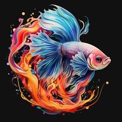 Wall Mural - fish in the water