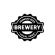 vintage retro rustic beer brewery emblem logo design