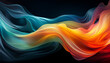 abstract background multi colour wave lines
