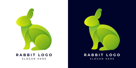 Wall Mural - Logo Design Modern Rabbit Colorful or Gradient