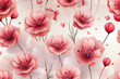 Mothers day Easter or spring flower background with a seamless repeat and fully tile-able display of flowers
