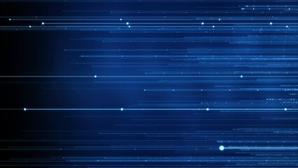 Wall Mural - Futuristic Data Transmission with Bright Flare and AI Intelligence