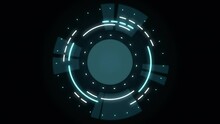 Abstract Circle and line HUD technological futuristic elements.