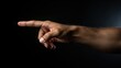 © hakule - Human finger pointing straight ahead