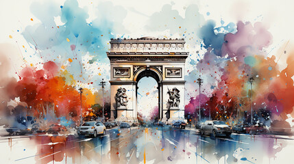 Poster - Arc of Triumph in Paris, France