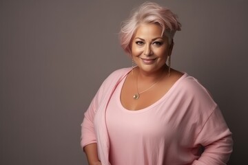 Image Of Plus Size Mature Woman In Studio Highquality Photo