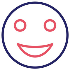 Canvas Print - Smiling Face Icon