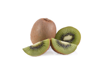 Wall Mural - Kiwi fruit isolated on white background