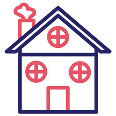 Sticker - Winter Cabin Icon