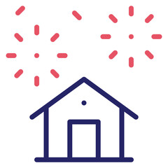 Poster - Home Fireworks Icon