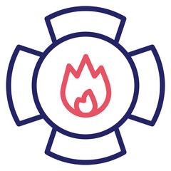 Poster - Firefighter Badge Icon