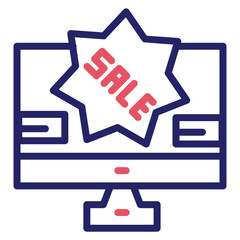 Sticker - Online Discount Icon