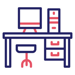 Poster - Computer Table Icon