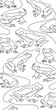 frog line art vector