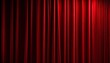 © ベルベットR - 高級感のある赤色カーテンの背景