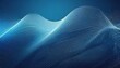 digital technology blue rhythm wavy line abstract graphic poster web page ppt background with generative