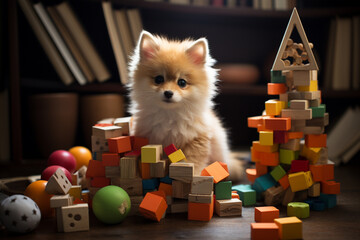 Aufkleber - In the realm of digital education, cubic animals become friendly companions, turning learning into a joyous and rewarding experience.
