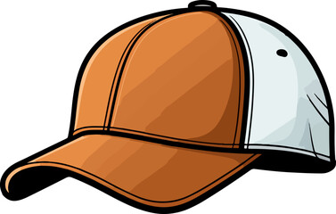 Wall Mural - Baseball hat clipart design illustration