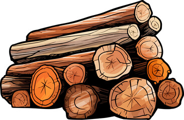 Lumber clipart design illustration isolated on white background