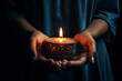 © Ahmed - Hands Holding a Lit Candle