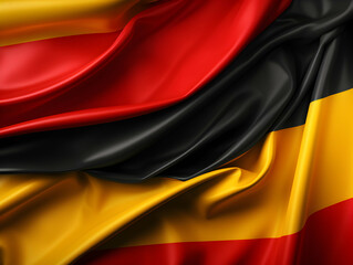 Germany national flag background, Germany flag weaving made by silk cloth fabric, Germany background, ai generated image