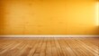 © Hasan - Simple room, saffron color Wall, hardwood Floor