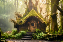 Baba Yaga's Hut In An Enchanted Forest