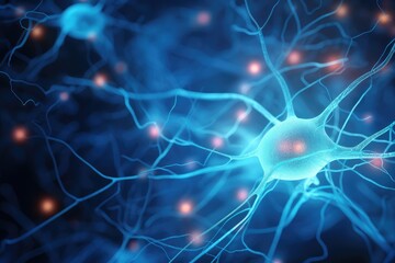 Poster - Glowing Neuron Network In Brain