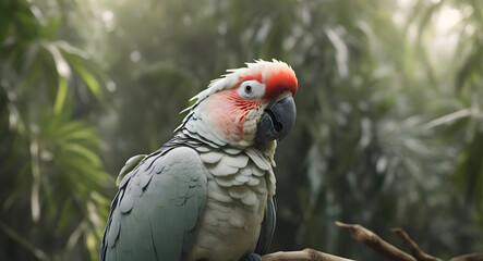 Wall Mural - Macaw parrots in the jungle generated by ai