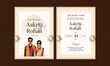 © rishab verma - Traditional Royal Wedding Invitation card design with Bride and Groom illustration cool and modern