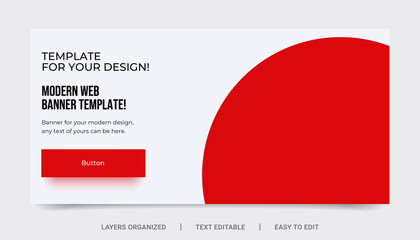 Wall Mural - web banner template.
