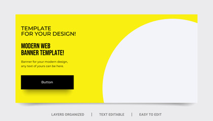 Wall Mural - web banner template.