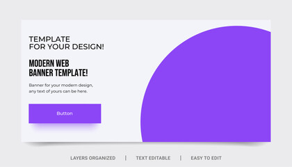 Wall Mural - web banner template.