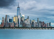 Manhattan downtown skyline from Newport - New Jersey