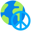 World Peace Sign Icon