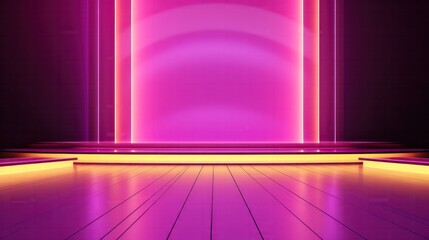 Wall Mural - sambathdara empty stage shows empty dark yellow purple pink bac c2b1adea-eae5-482f-a9d8-42cc8bcca7bc