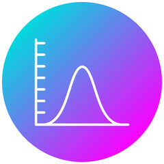 Poster - Bell Curve on Graph Icon