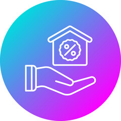 Poster - House Discount Icon