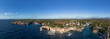 © 1 MEDIA - Cala Santanyi coast in Majorca panorama aerial view