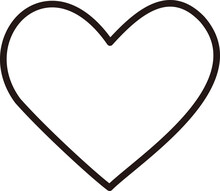 Cute Valentine Heart Outline