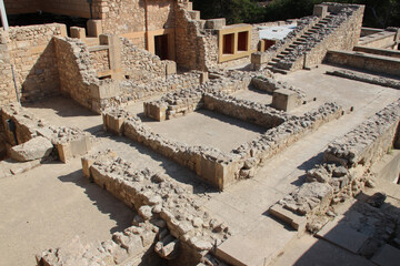 Sticker - ruined minoan palace of knossos, closed to heraklion in crete in greece