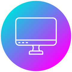 Canvas Print - Monitor Icon