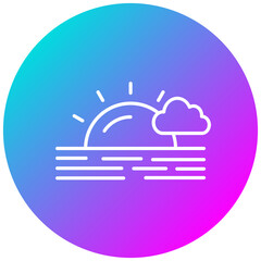 Sticker - Sunset Icon